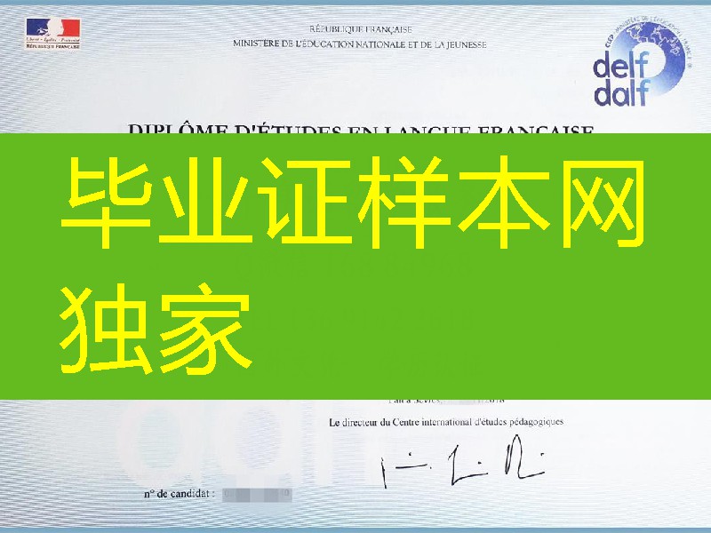 法语学习证书DELF法语文凭，法语学习证书