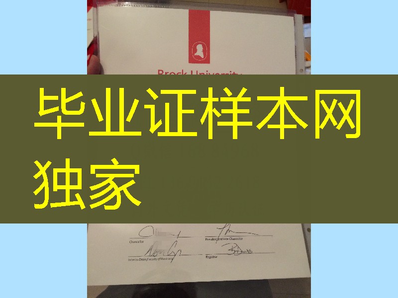 加拿大布鲁克大学Brock University毕业证烫银效果
