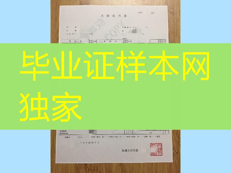日本名城大学成绩单，日本名城大学学位记外壳