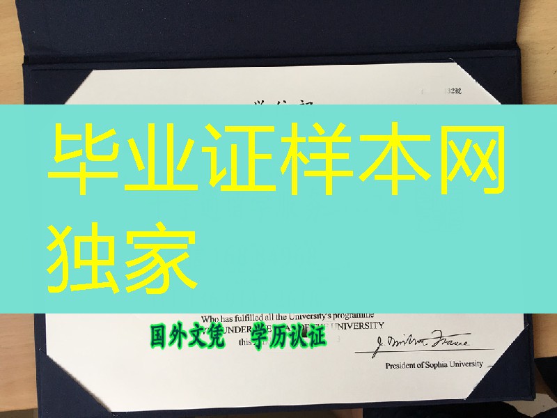 日本上智大学修士学位记,Sophia University master degree transcript