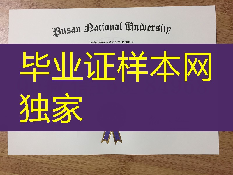 韩国釜山大学毕业证学位证英文版本，pusan national university degree