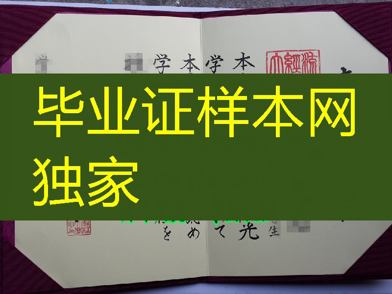 日本流通经济大学卒业证书学位记，Ryutsu Keizai University diploma degree
