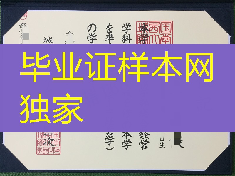日本城西国际大学学位记,日本城西国际大学学位记封皮