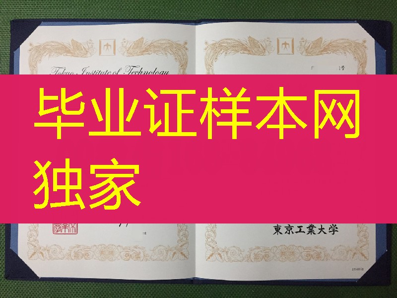 东京工业大学毕业证，东京工业大学学位记