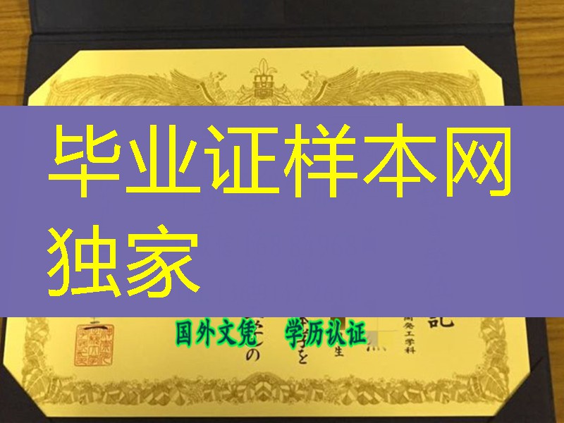 日本神奈川工科大学卒业证书学位记，Kanagawa Institute of Technology diploma certificate