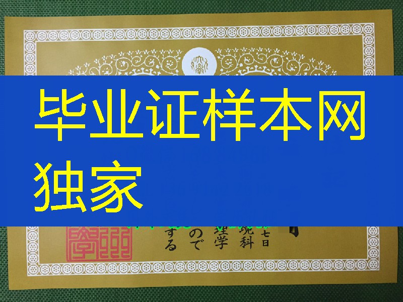 日本九州大学学位记卒业证书，Kyushu University diploma degree