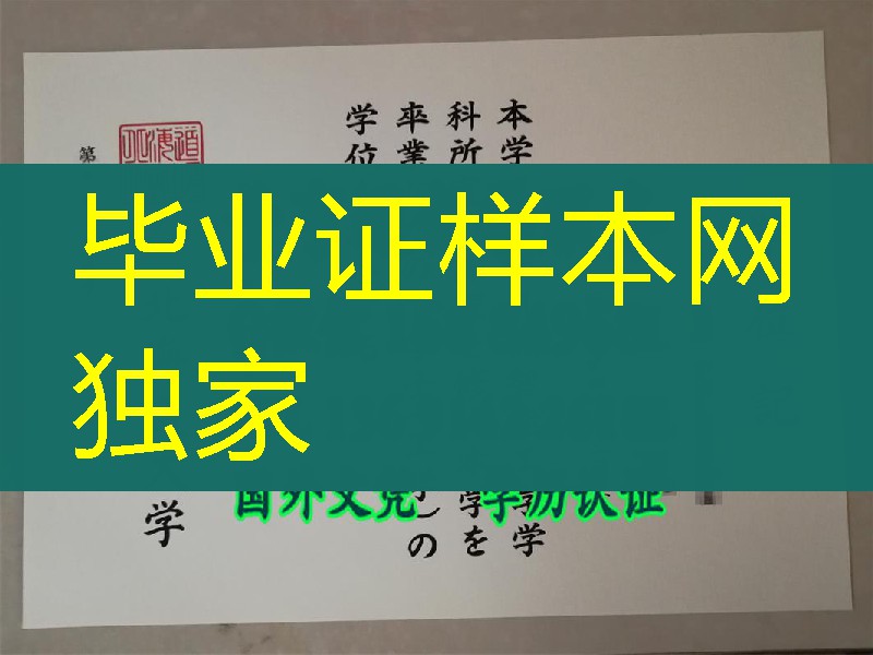 日本北海道大学学位记，日本北海道大学卒业证书样式