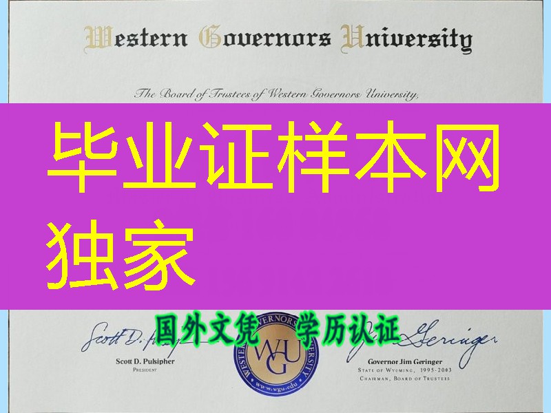 美国西部州长办大学Western Governors University硕士学位