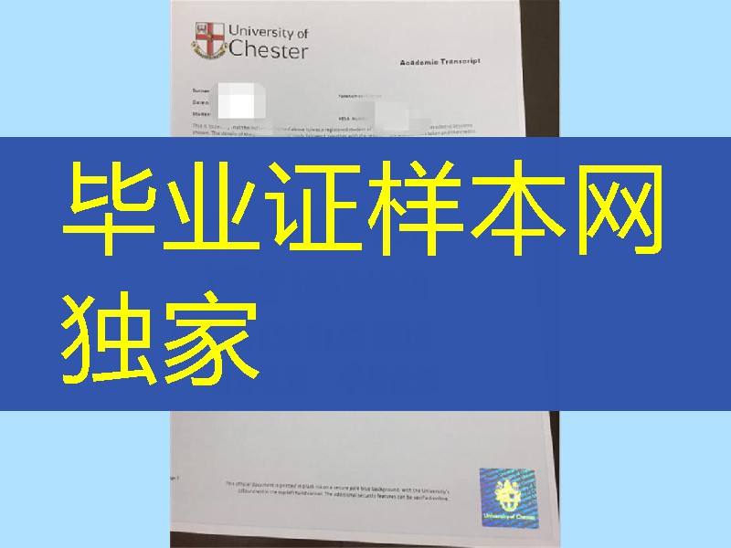 英国切斯特大学University of cheste成绩单范例，University of cheste transcript
