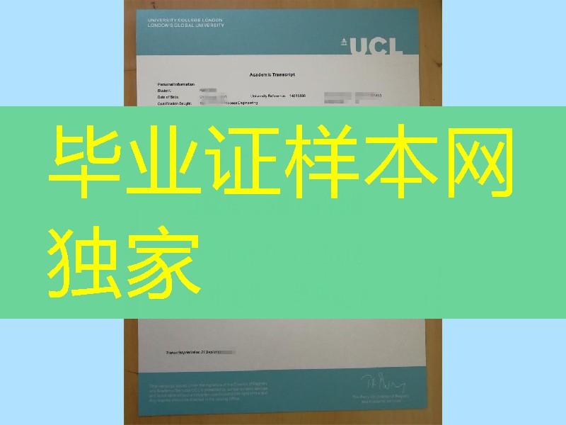 英国UCL大学成绩单实拍，英国大学成绩单案例