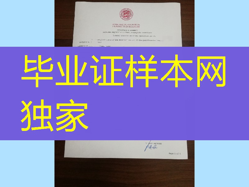 意大利博洛尼亚大学成绩单编辑，University of Bologna transcript