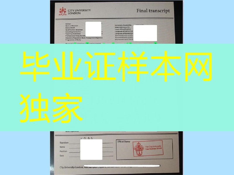 英国大学transcript，英国伦敦城市大学City university london成绩单实拍