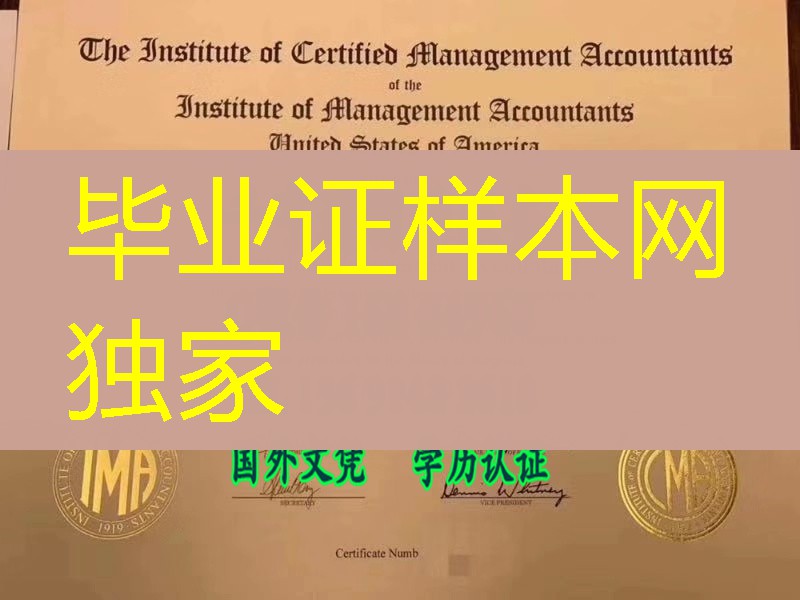 美国注册会计师证书模版，美国注册管理会计师